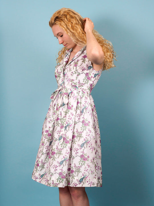 Finch Dress in Ornithes Voile