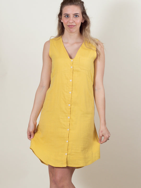 Lily Dress in Buttercup Gauze