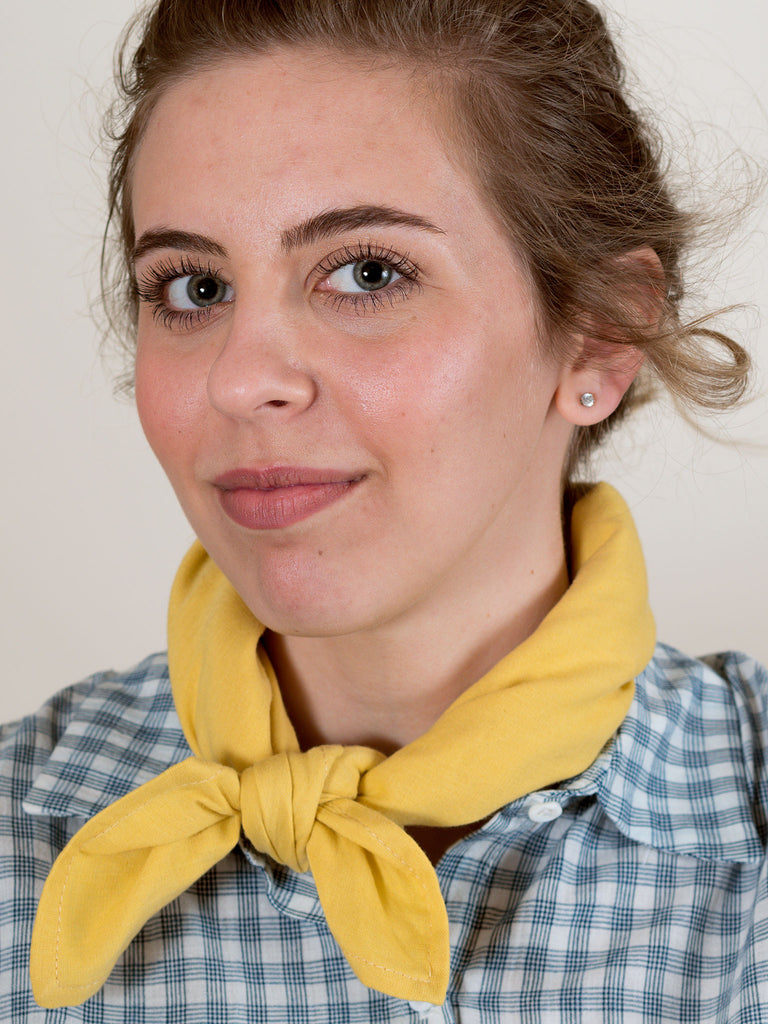 Square Scarf in Buttercup Gauze