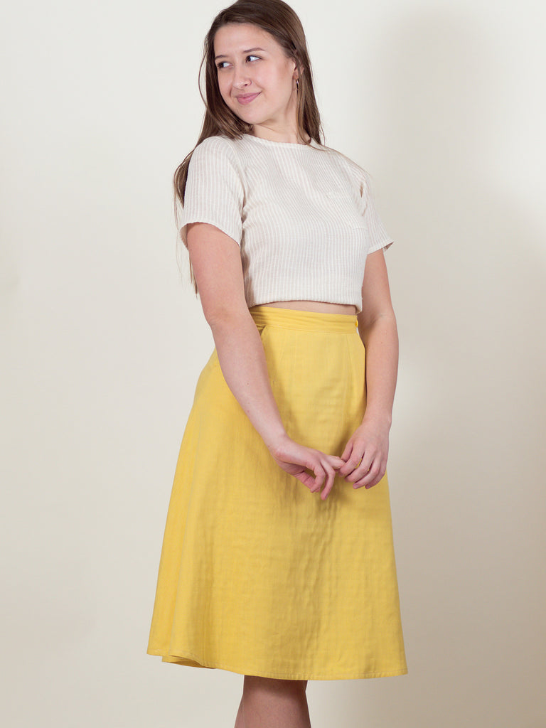 Soleil Skirt in Buttercup Gauze
