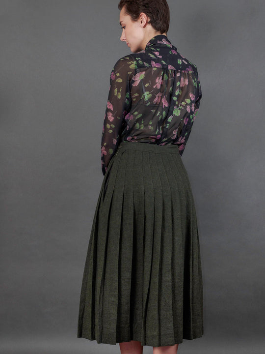 Sonnet Skirt in Antique Moss