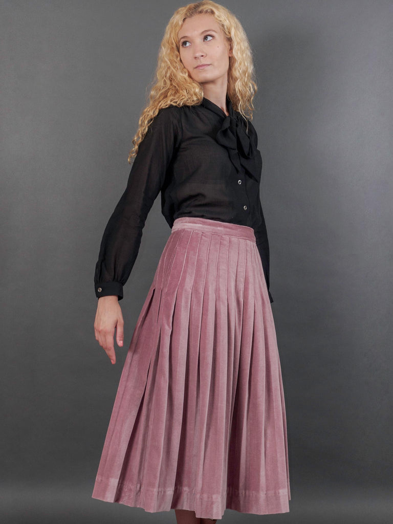 Sonnet Skirt in Lavender Velvet