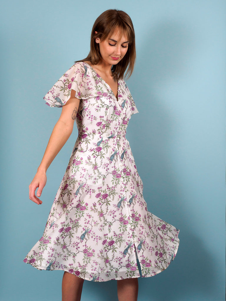 Swan Dress in Ornithes Voile